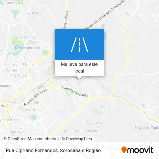 Rua Cipriano Fernandes mapa