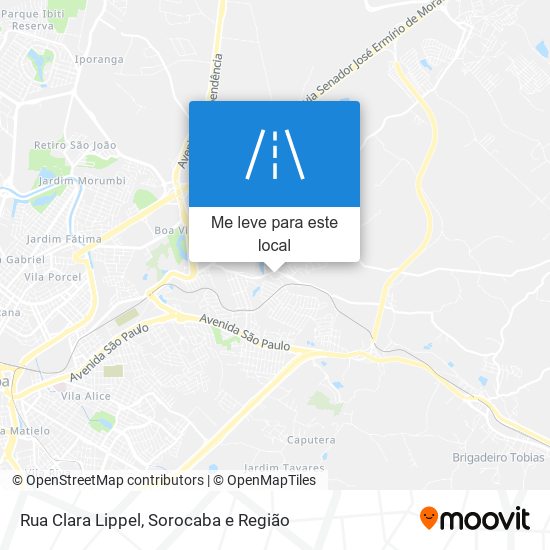 Rua Clara Lippel mapa