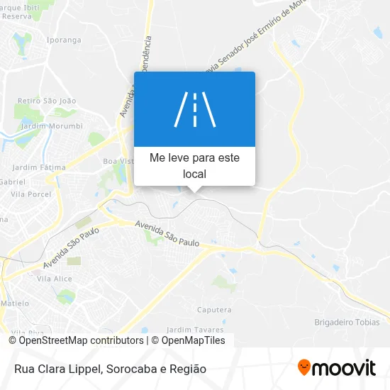 Rua Clara Lippel mapa