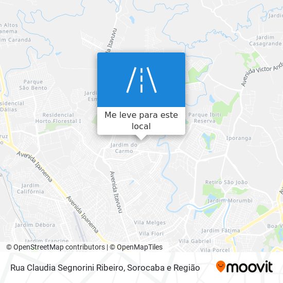 Rua Claudia Segnorini Ribeiro mapa