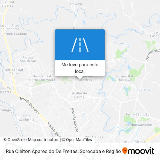 Rua Cleiton Aparecido De Freitas mapa