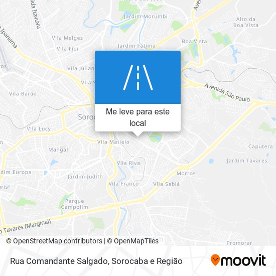 Rua Comandante Salgado mapa