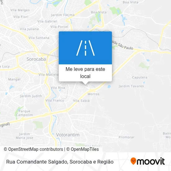 Rua Comandante Salgado mapa