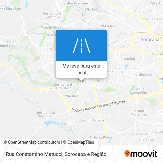 Rua Constantino Matucci mapa