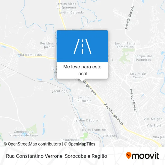 Rua Constantino Verrone mapa