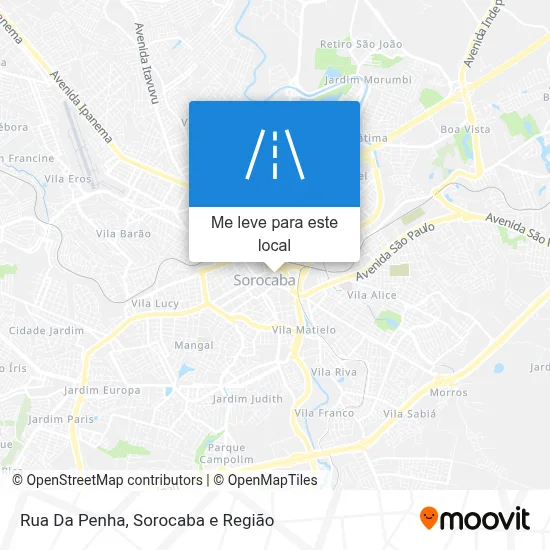 Rua Da Penha mapa