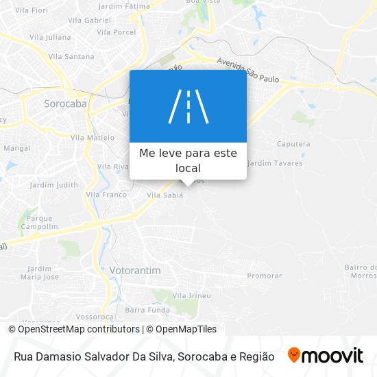 Rua Damasio Salvador Da Silva mapa