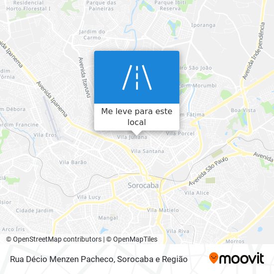 Rua Décio Menzen Pacheco mapa