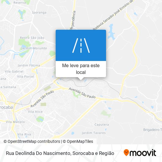 Rua Deolinda Do Nascimento mapa