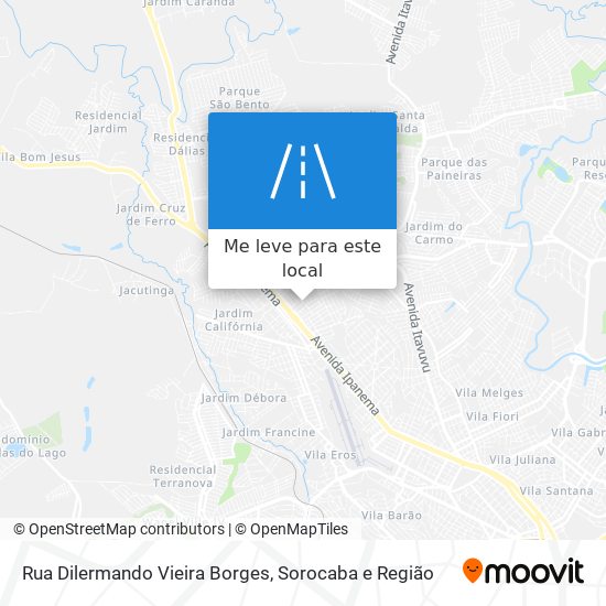 Rua Dilermando Vieira Borges mapa