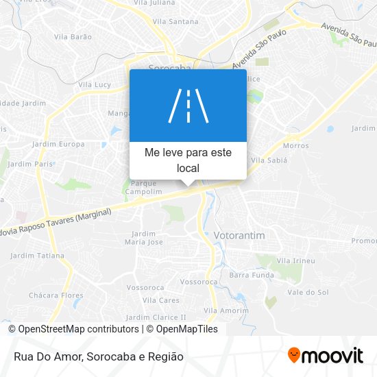 Rua Do Amor mapa
