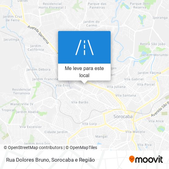 Rua Dolores Bruno mapa