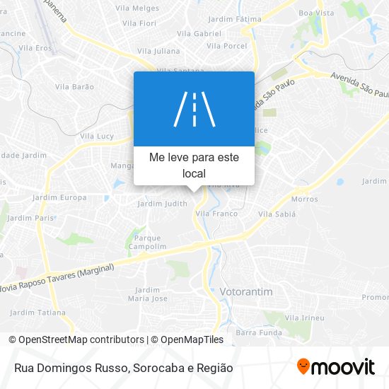 Rua Domingos Russo mapa