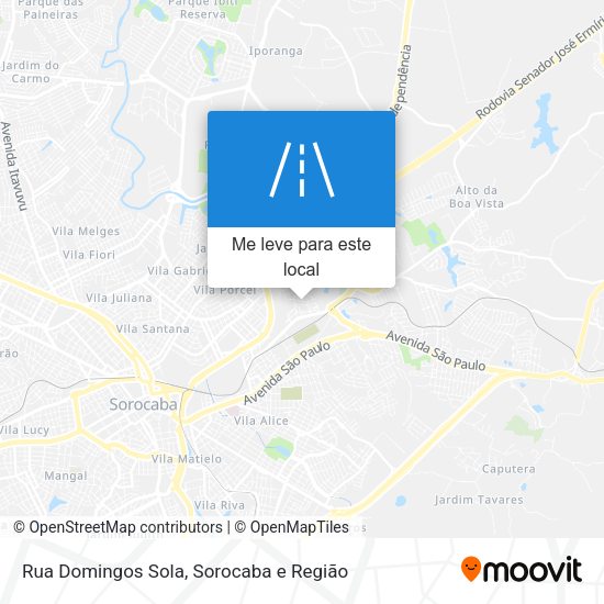 Rua Domingos Sola mapa