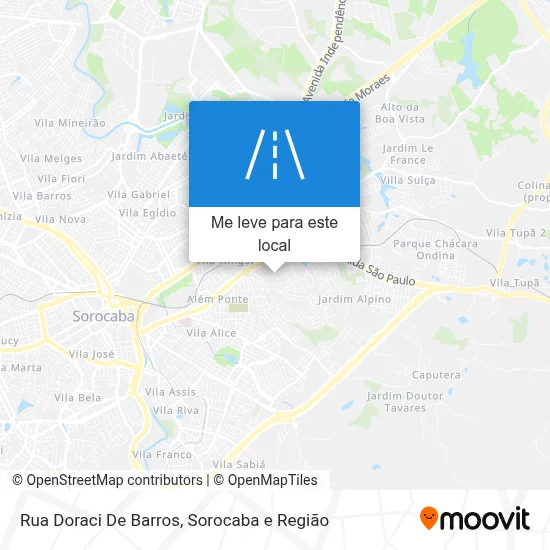Rua Doraci De Barros mapa