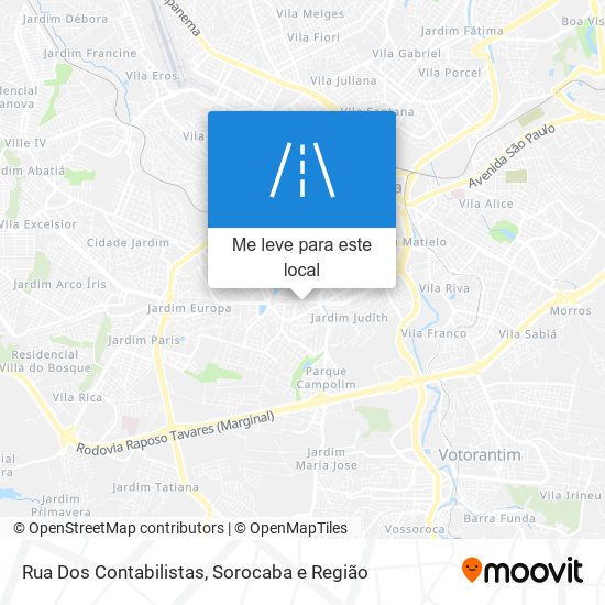 Rua Dos Contabilistas mapa