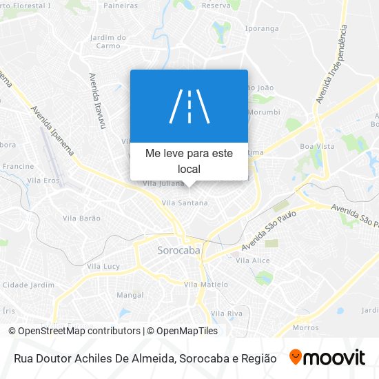 Rua Doutor Achiles De Almeida mapa