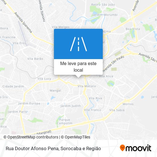 Rua Doutor Afonso Pena mapa