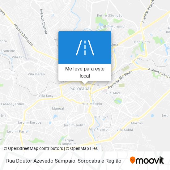 Rua Doutor Azevedo Sampaio mapa