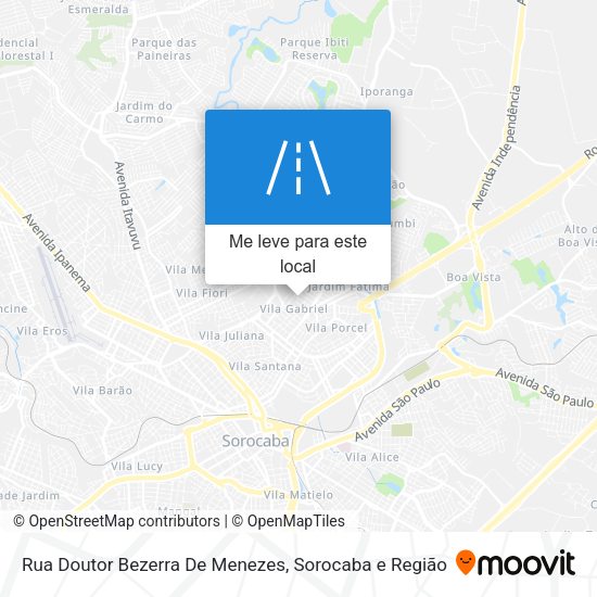 Rua Doutor Bezerra De Menezes mapa