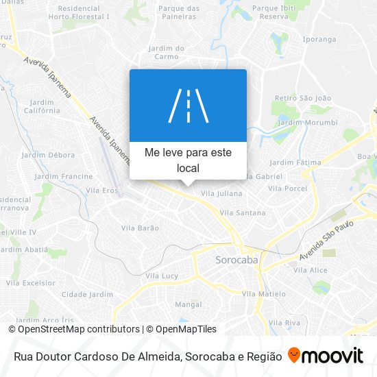 Rua Doutor Cardoso De Almeida mapa