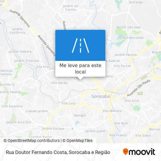 Rua Doutor Fernando Costa mapa