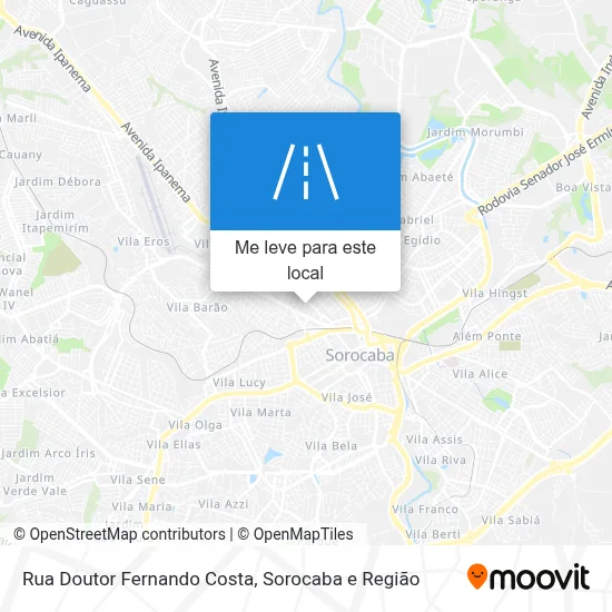 Rua Doutor Fernando Costa mapa