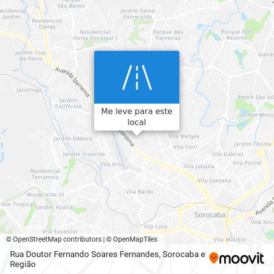 Rua Doutor Fernando Soares Fernandes mapa