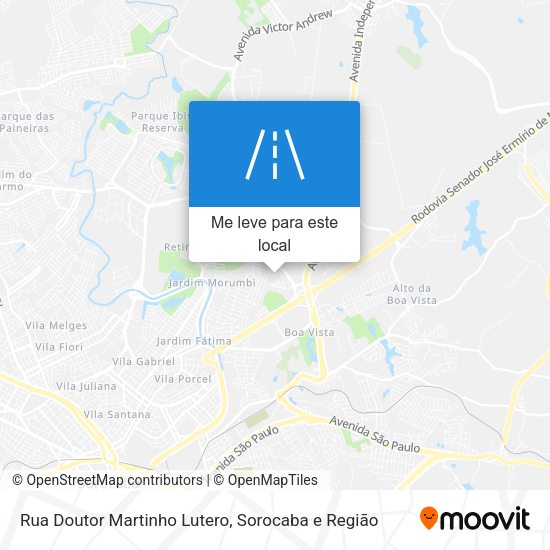 Rua Doutor Martinho Lutero mapa