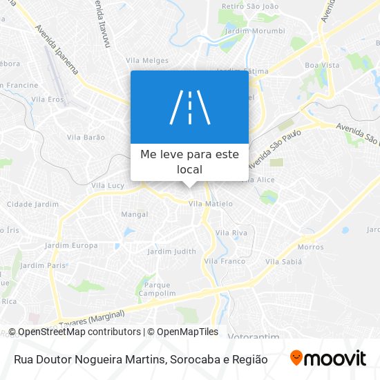 Rua Doutor Nogueira Martins mapa