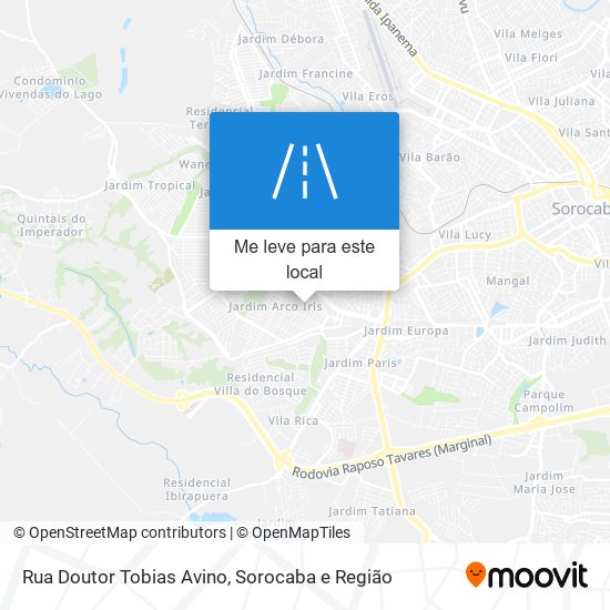 Rua Doutor Tobias Avino mapa