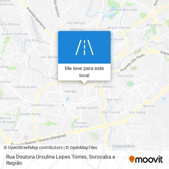 Rua Doutora Ursulina Lopes Torres mapa