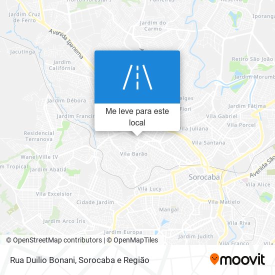 Rua Duilio Bonani mapa