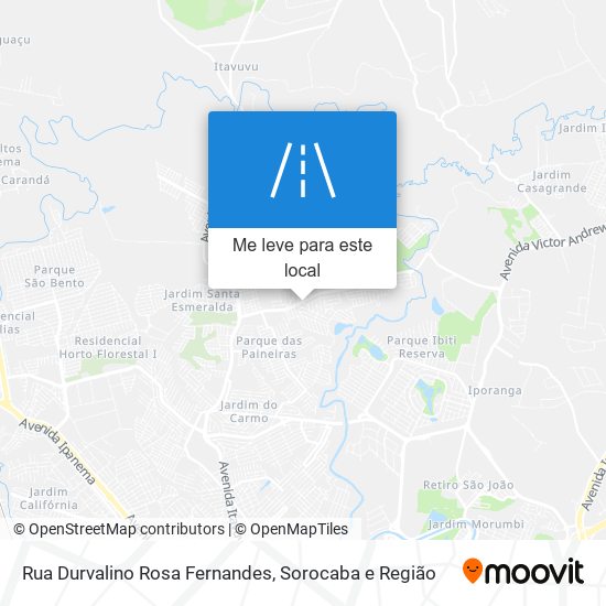 Rua Durvalino Rosa Fernandes mapa