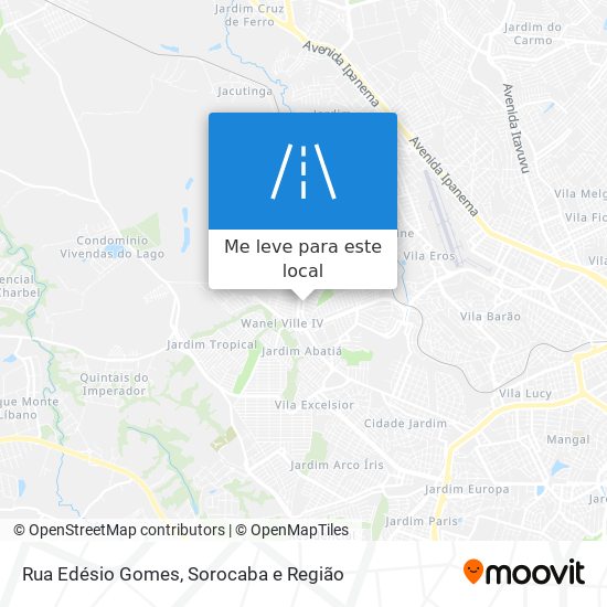 Rua Edésio Gomes mapa