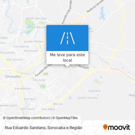 Rua Eduardo Sandano mapa