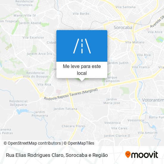 Rua Elias Rodrigues Claro mapa