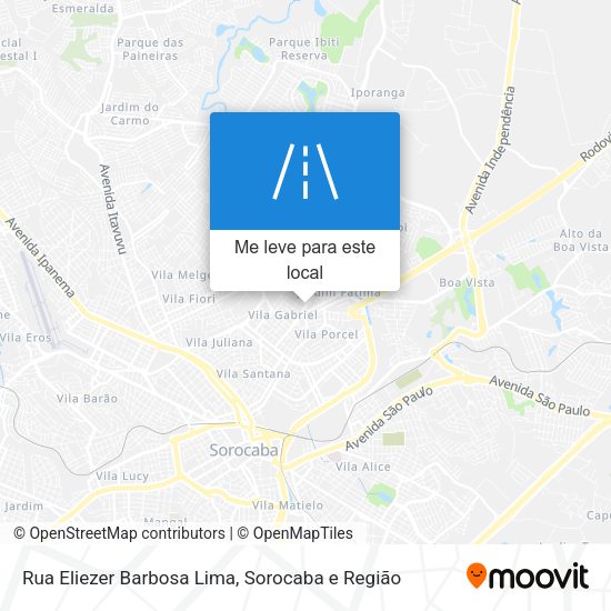 Rua Eliezer Barbosa Lima mapa