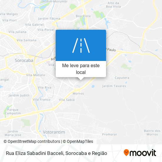 Rua Eliza Sabadini Bacceli mapa