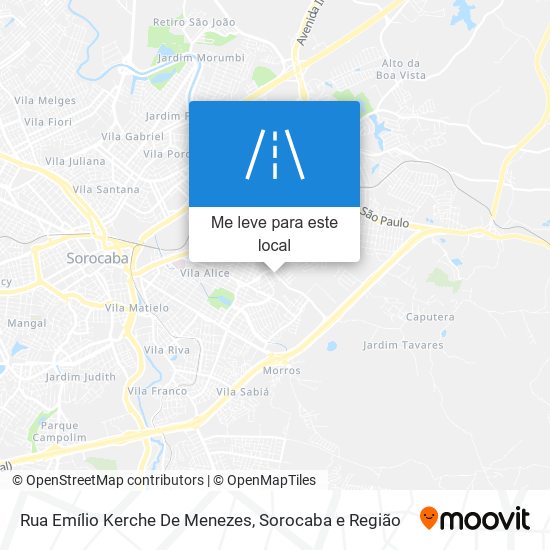 Rua Emílio Kerche De Menezes mapa