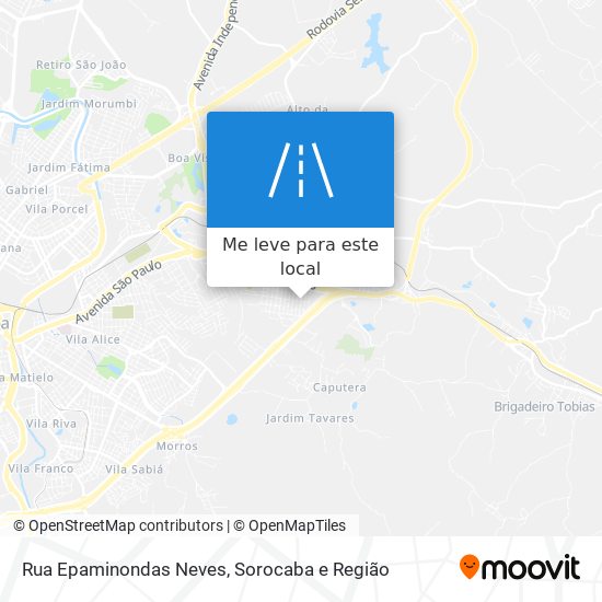 Rua Epaminondas Neves mapa