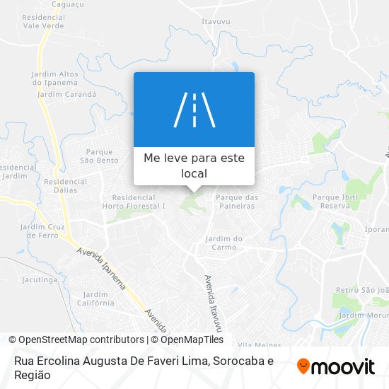 Rua Ercolina Augusta De Faveri Lima mapa