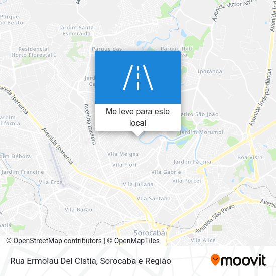 Rua Ermolau Del Cístia mapa
