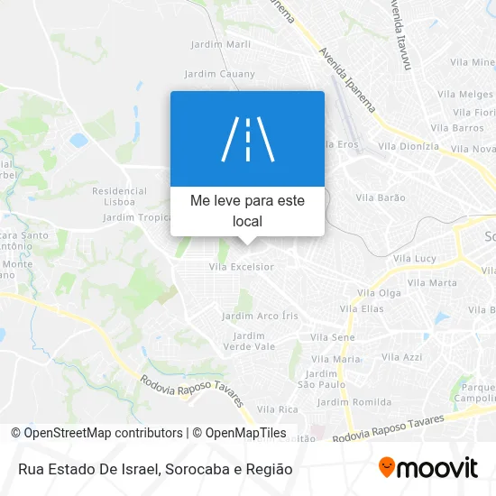 Rua Estado De Israel mapa