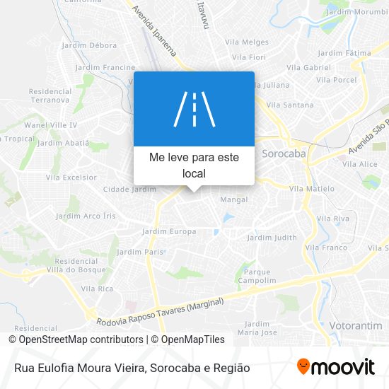 Rua Eulofia Moura Vieira mapa