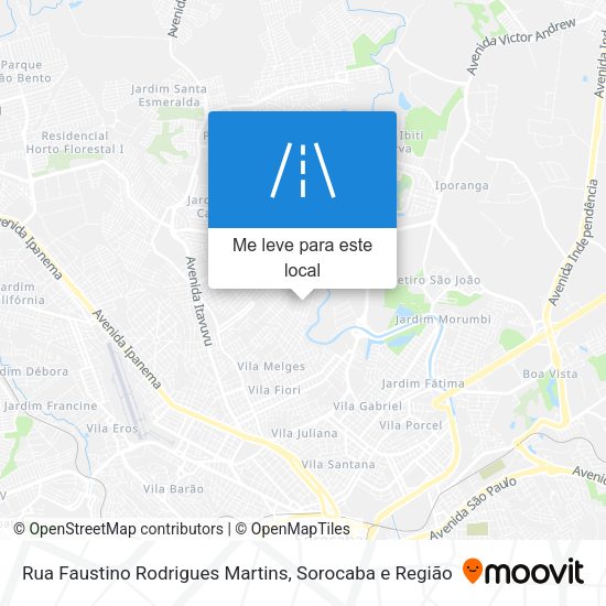 Rua Faustino Rodrigues Martins mapa