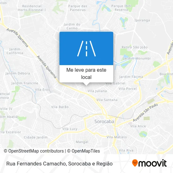 Rua Fernandes Camacho mapa
