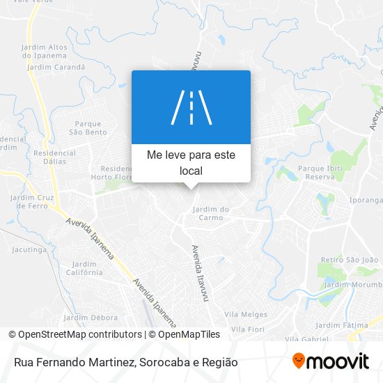 Rua Fernando Martinez mapa