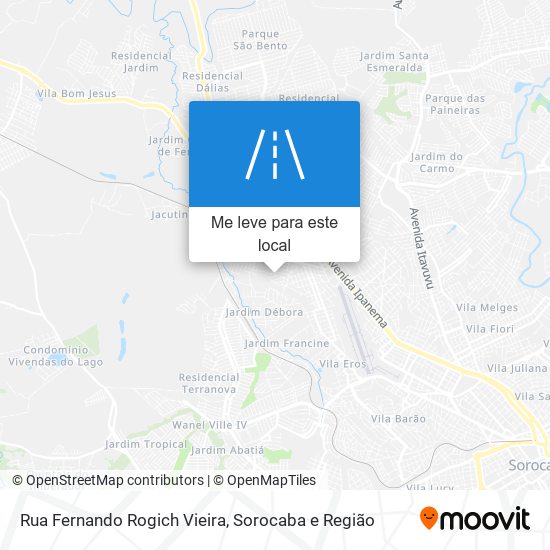 Rua Fernando Rogich Vieira mapa