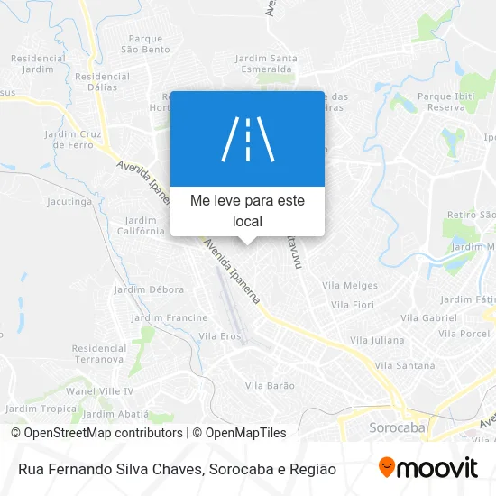 Rua Fernando Silva Chaves mapa